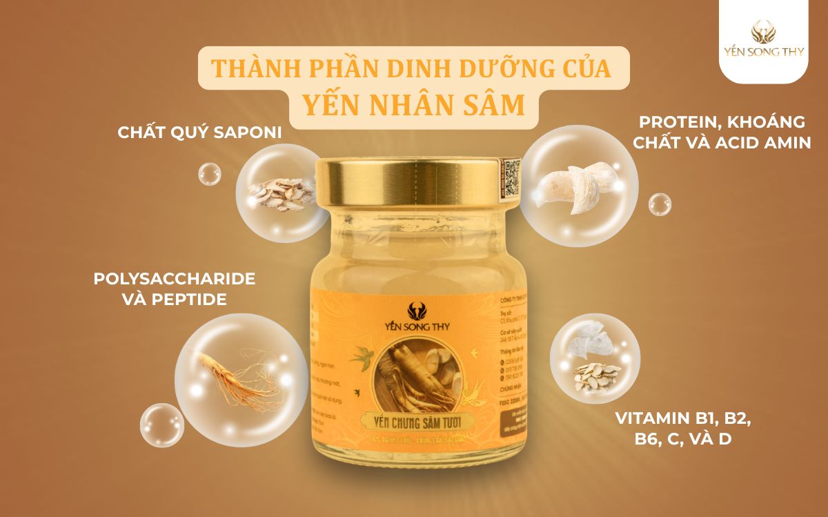 Nhóm các chất quý có trong nhân sâm và yến mang lại nhiều công dụng đối với sức khỏe