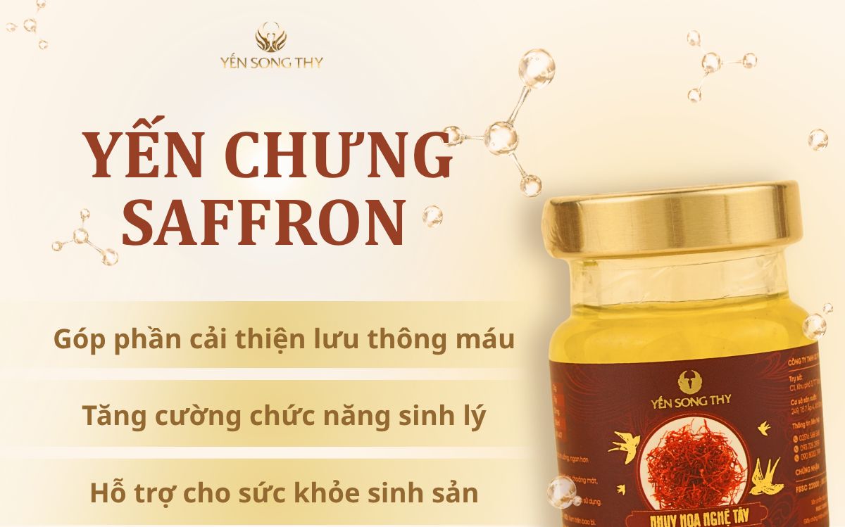 Yến chưng Saffron có khả năng cải thiện sinh lý ở cả nam và nữ